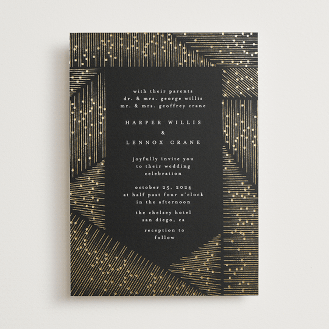 "hand drawn frame" - Wedding Invitations in Onyx by Phrosné Barwood - Front