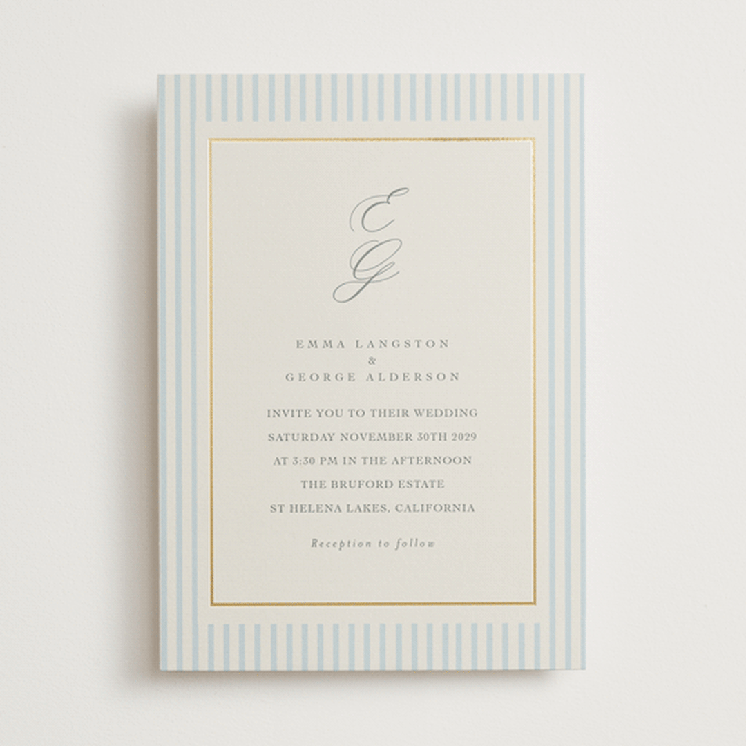 "Emma" - Wedding Invitations in Provincial by Angela Thompson - Front