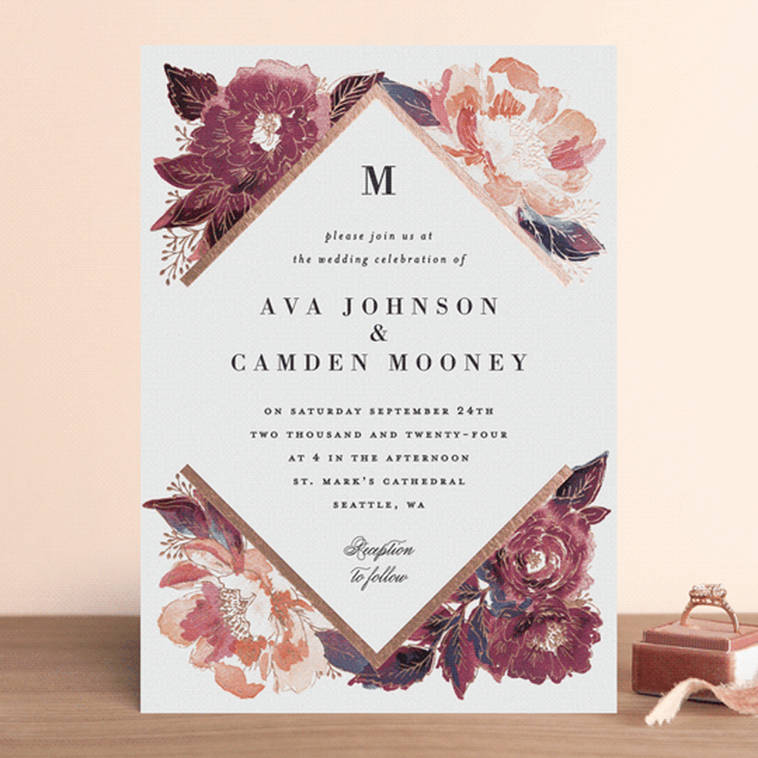 Painted Peony Corners