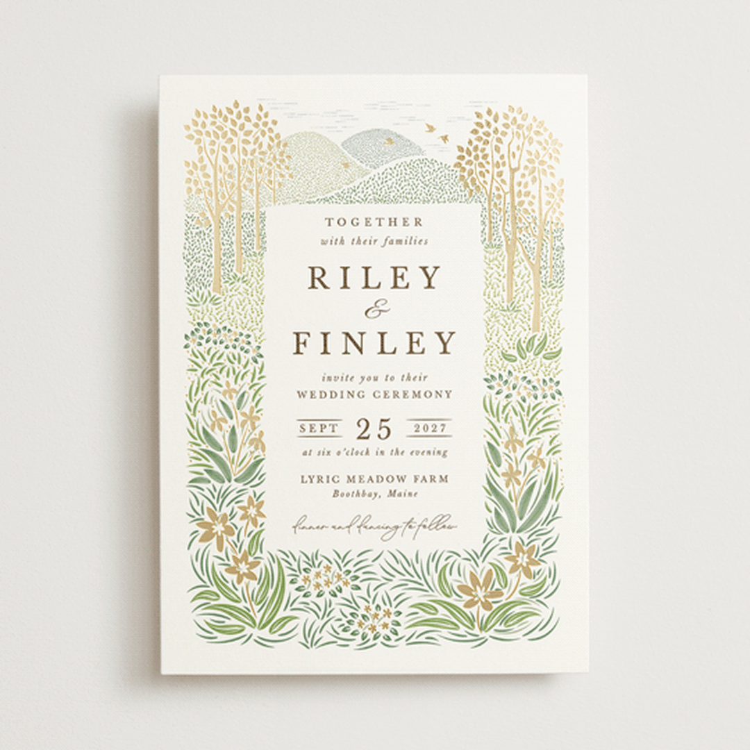 "In the country" - Wedding Invitations in Forest by Paper Sun Studio - Front