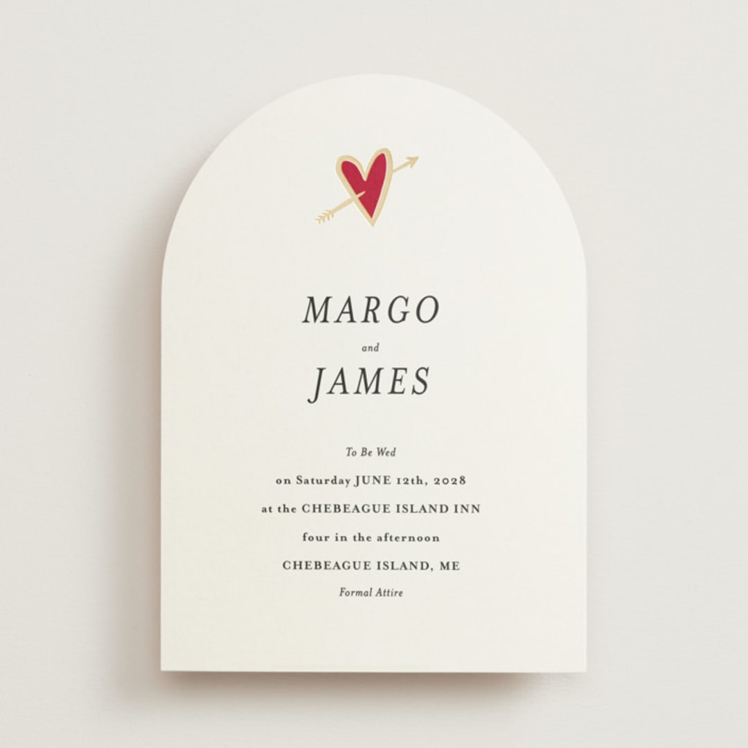 "Amore" - Wedding Invitations in Snow by Ani Somi - Front