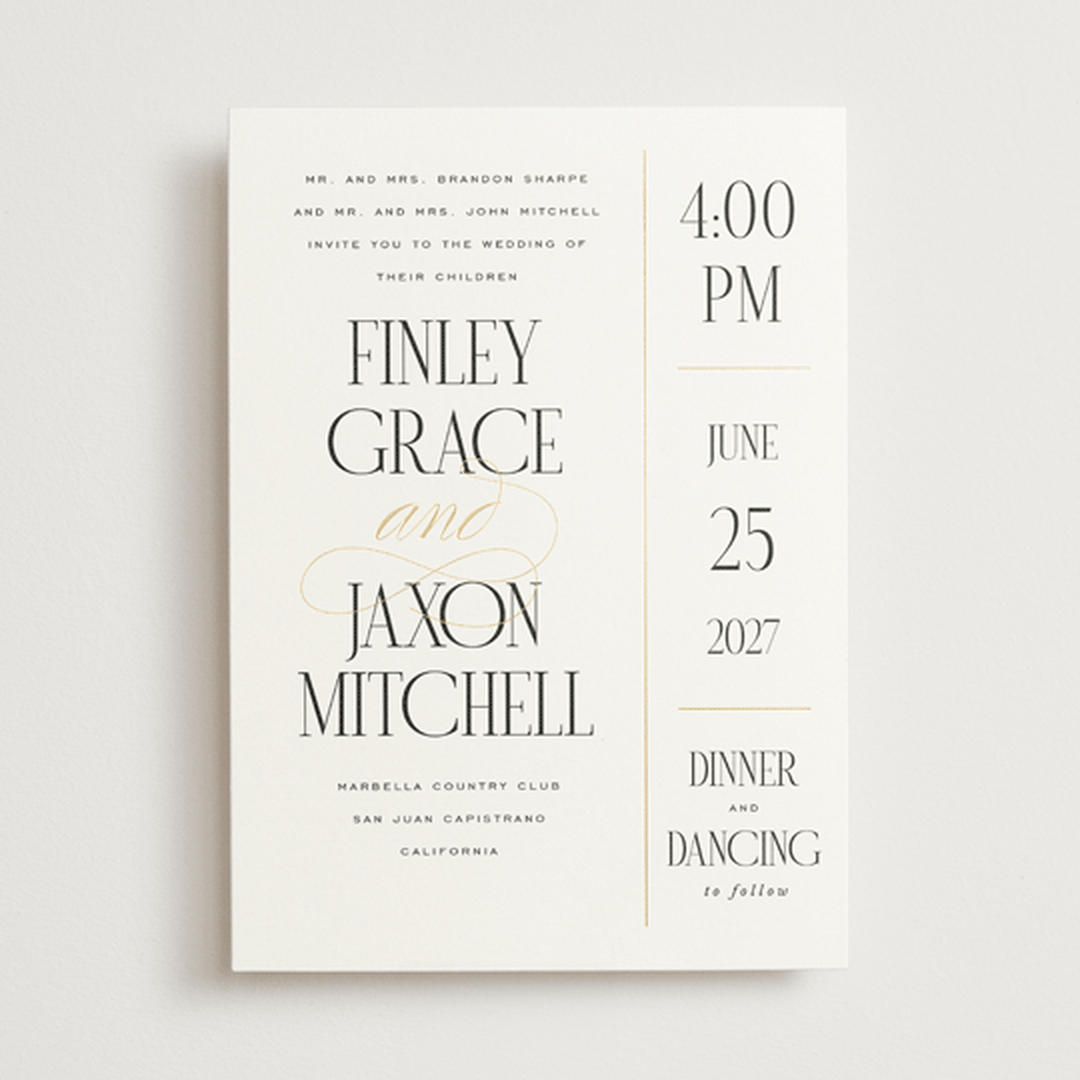 "Unite" - Wedding Invitations in Opal by Leah Bisch - Front