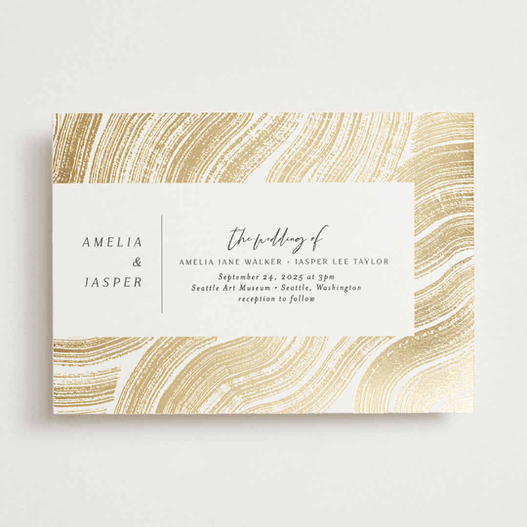 Gilded Paint Swoops