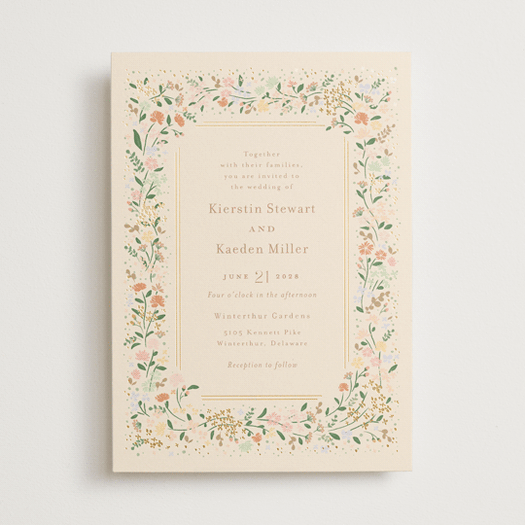 "Esther's garden" - Wedding Invitations in Ivory by Jennifer Wick - Front