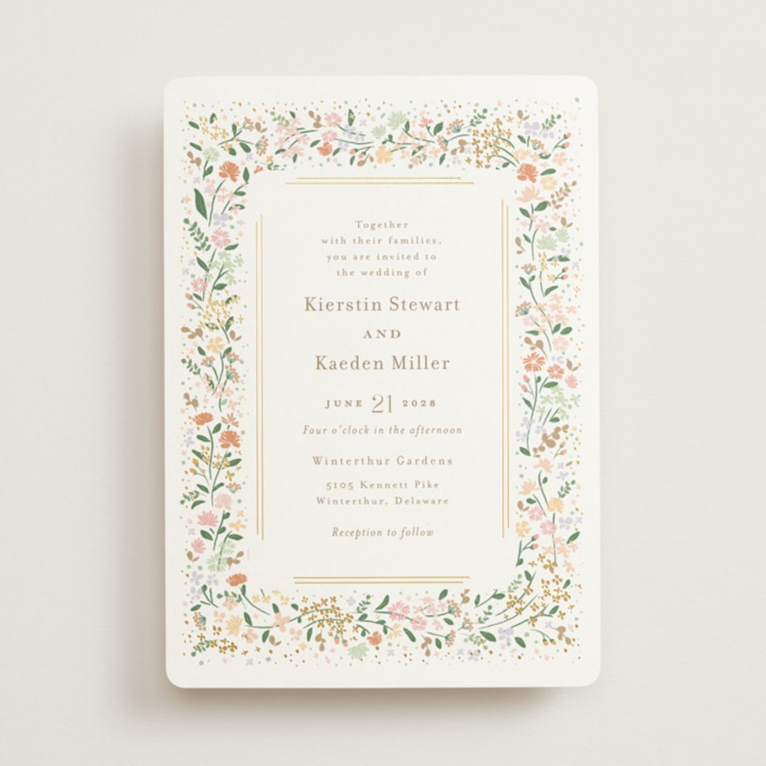 "Esther's garden" - Wedding Invitations in Lily by Jennifer Wick - Front