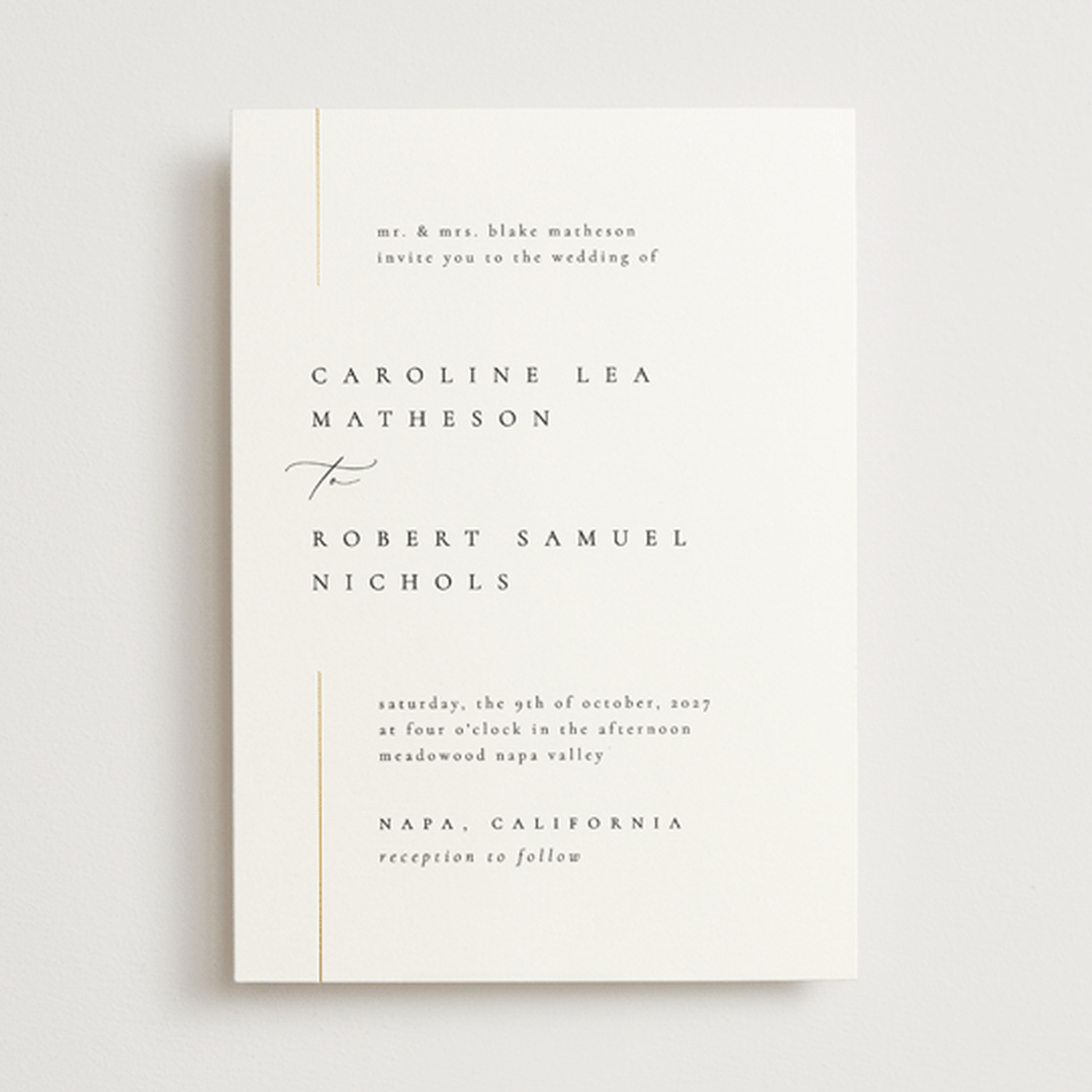 "London" - Wedding Invitations in Classic by Kelly Schmidt - Front