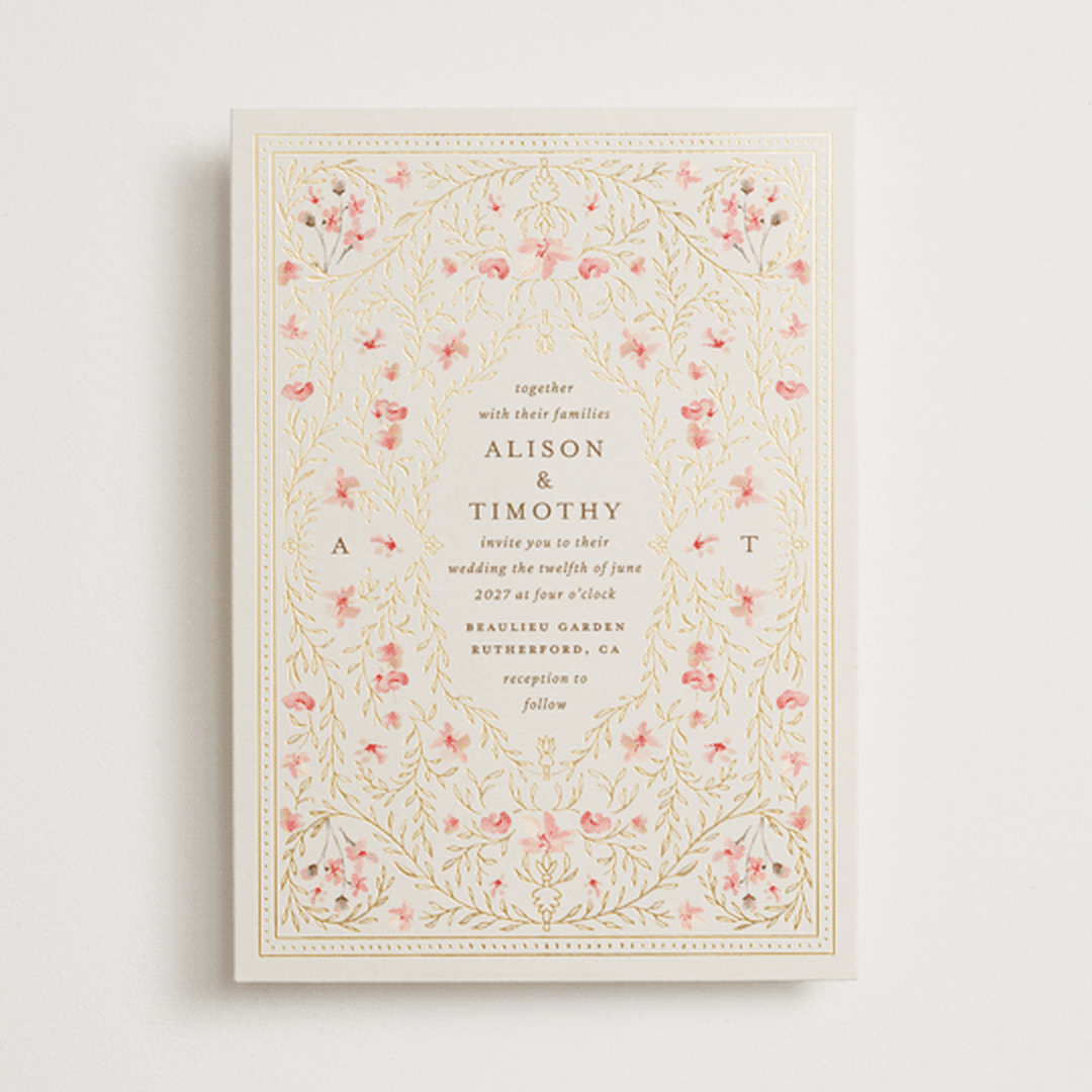 "Victorian" - Wedding Invitations in Versailles by Claudia Orengo - Front