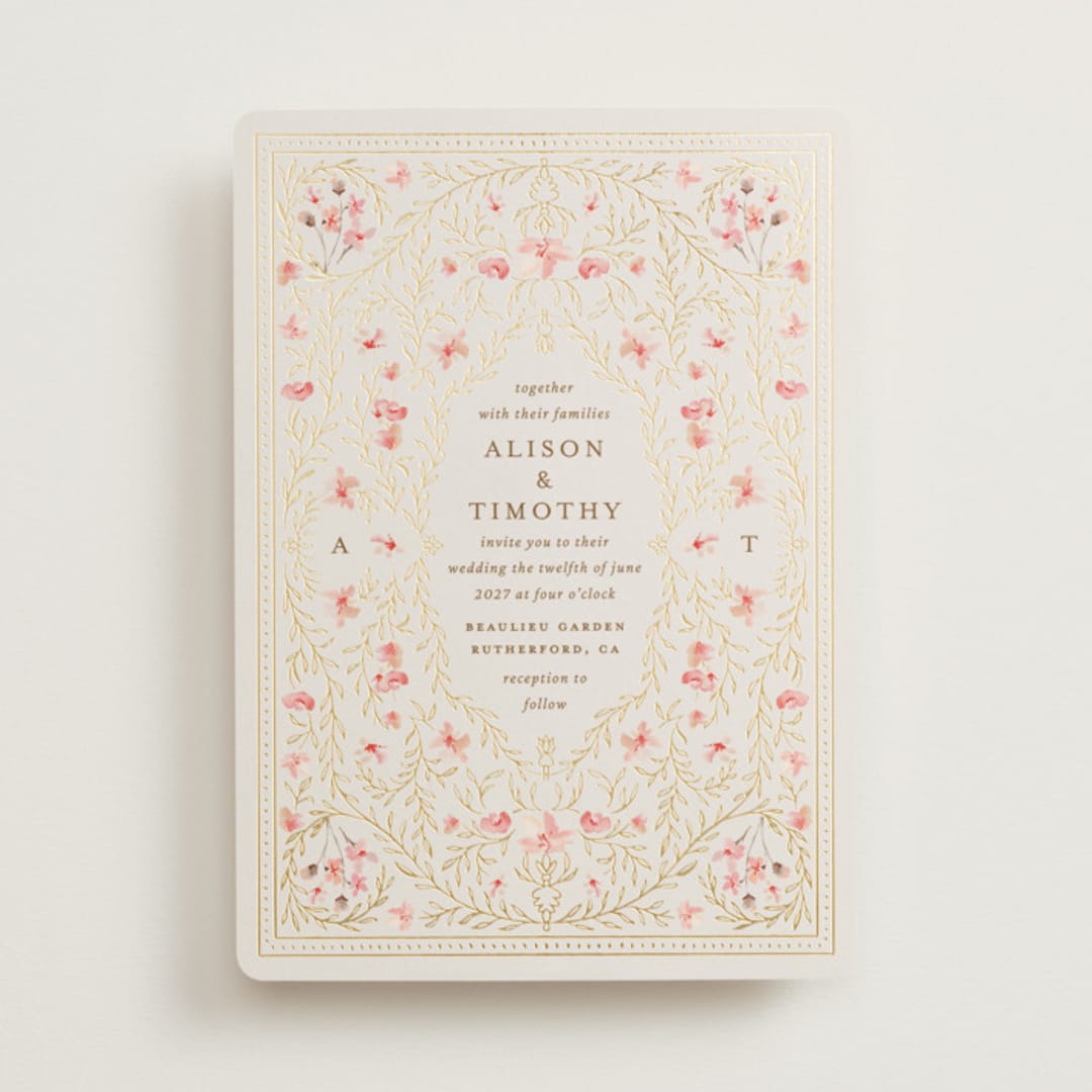 "Victorian" - Wedding Invitations in Versailles by Claudia Orengo - Front