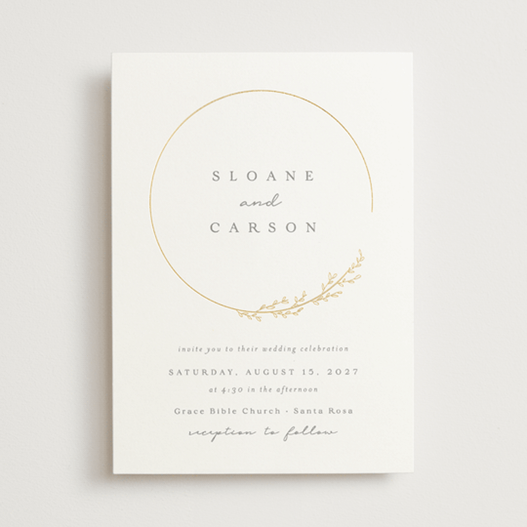 "Branched" - Wedding Invitations in Chiffon by Brianne Larsen - Front
