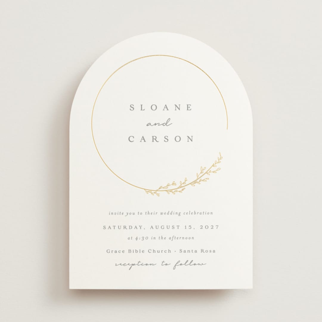 "Branched" - Wedding Invitations in Chiffon by Brianne Larsen - Front
