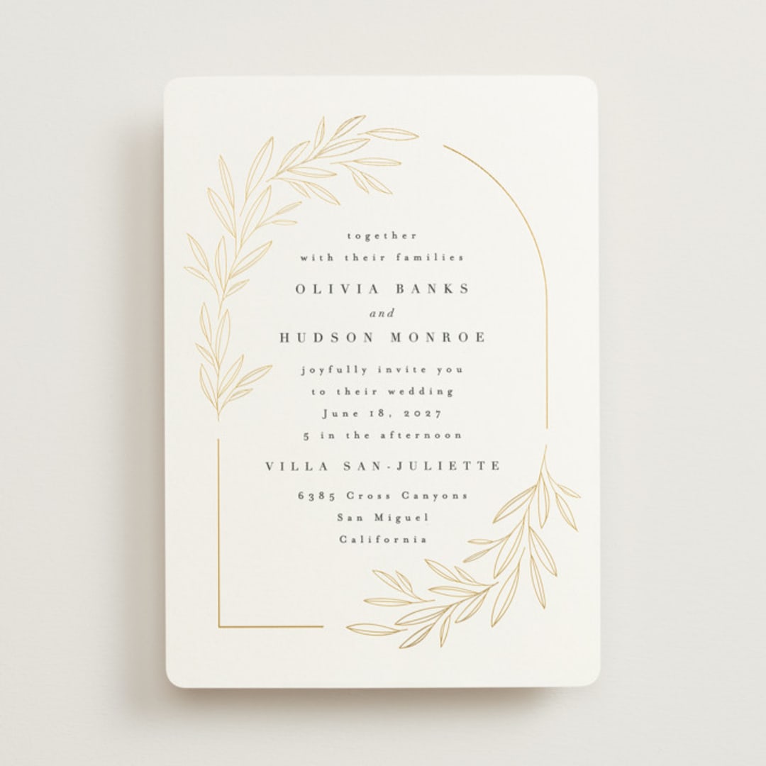 "Bianca" - Wedding Invitations in Ink by Kristie Kern - Front