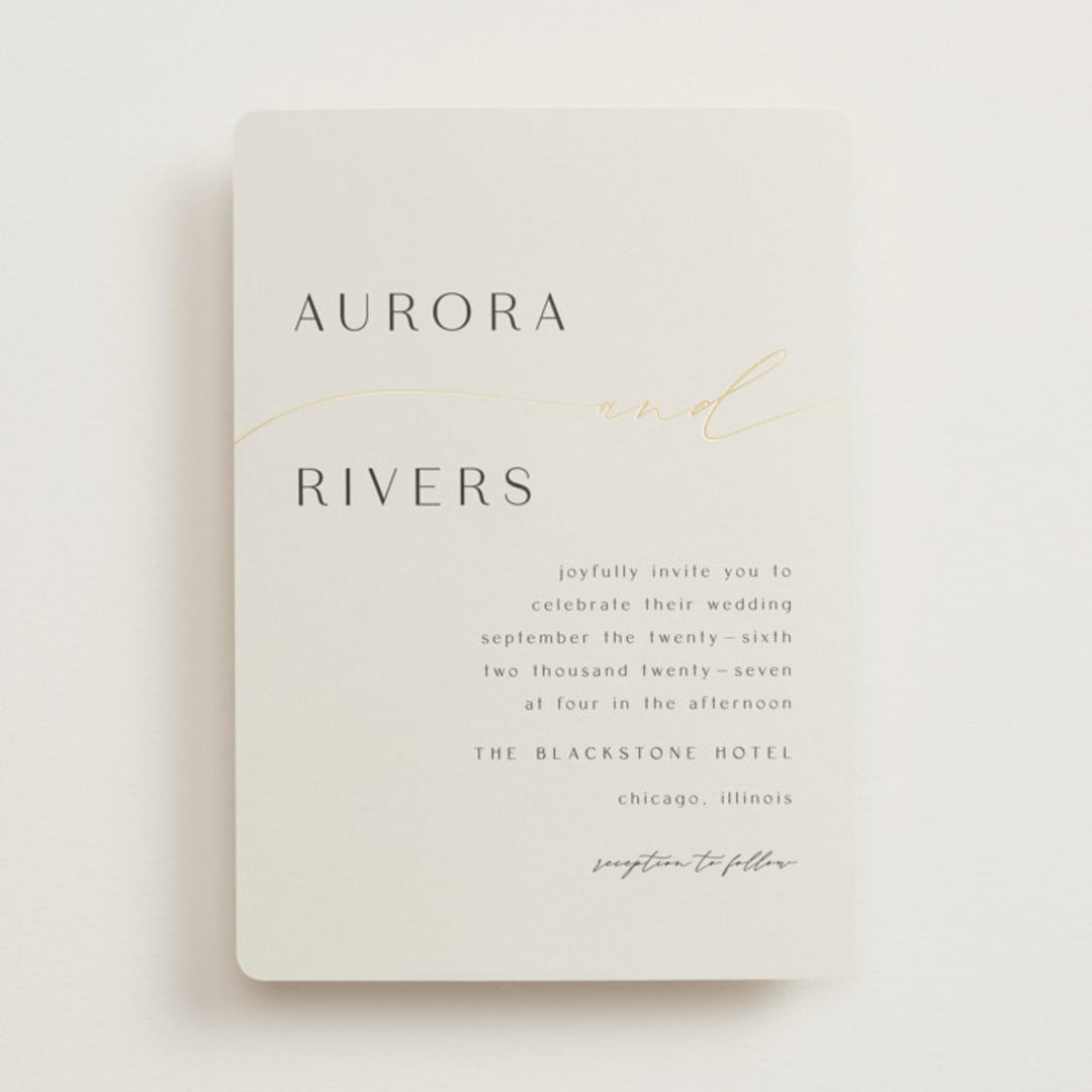 "gathering" - Wedding Invitations in Smoke by Olivia Raufman - Front