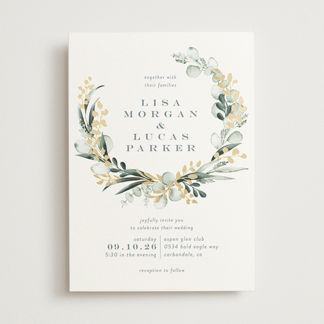 gilded wreath