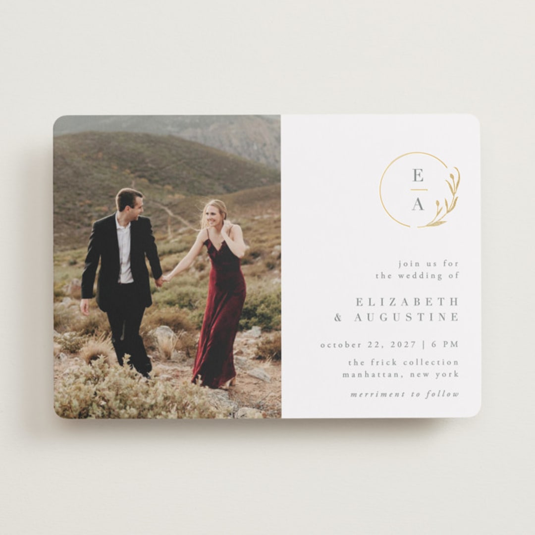 "For Eternity" - Wedding Invitations in Snow by Ana de Sousa - Front