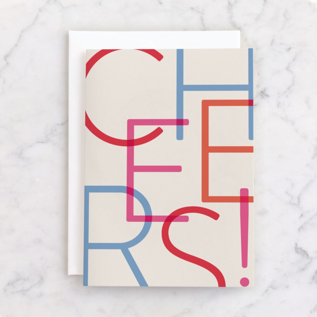 "Colorful Cheers" - Single Greeting Cards in Multi by Iveta Angelova - Front
