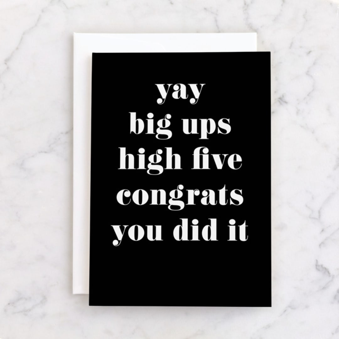 "All the applause" - Single Greeting Cards in Inky by Creo Study - Front