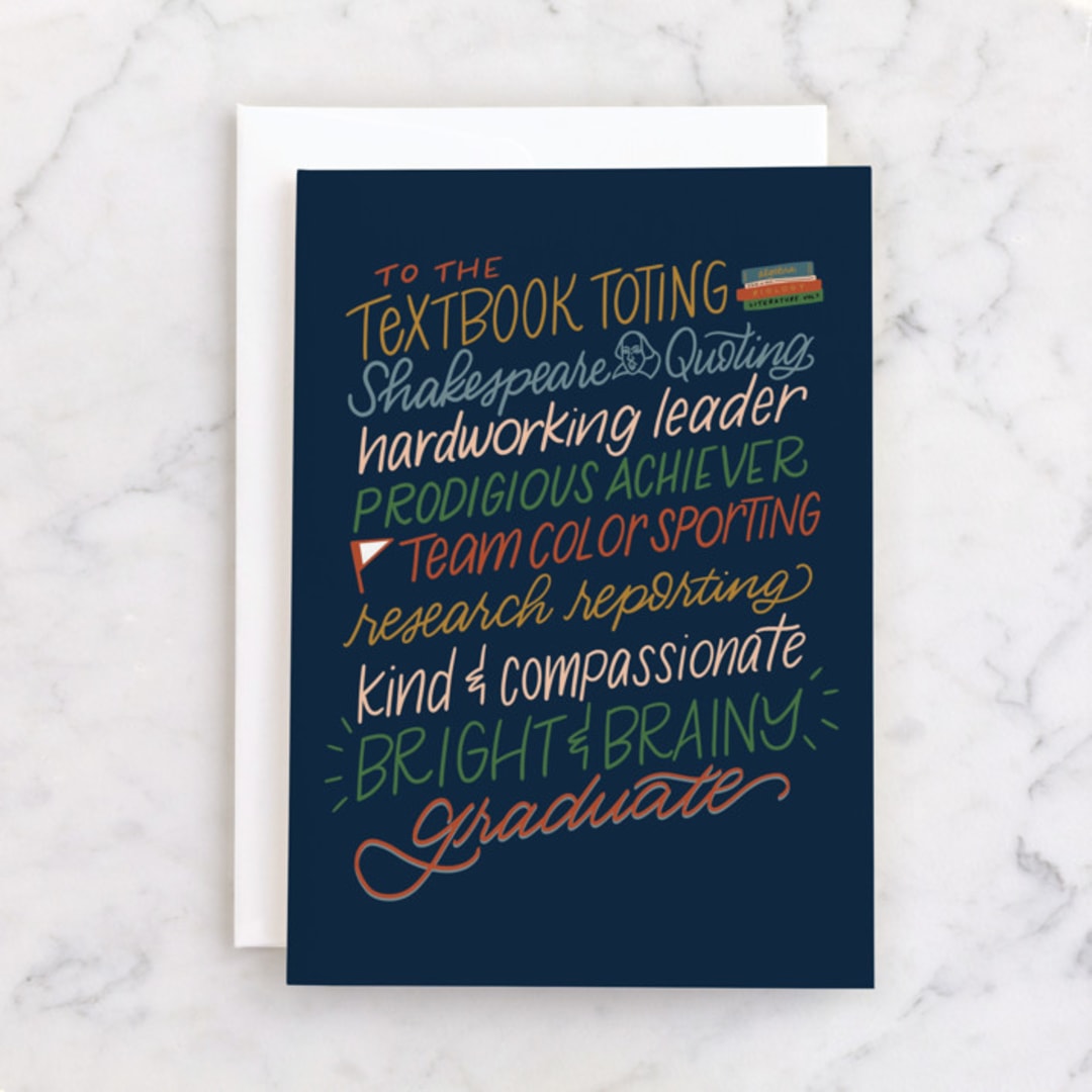 "Bright And Brainy" - Single Greeting Cards in Grass by Cindy Reynolds - Front