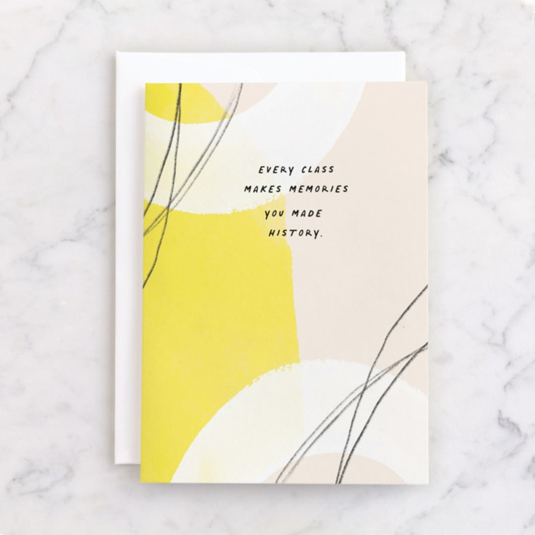 "History Made" - Single Greeting Cards in Sunshine by Annie Clark - Front