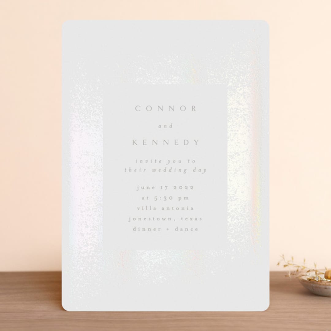 "the mill park" - Gloss-Press® Wedding Invitations in Opal by Phrosné Barwood - Front