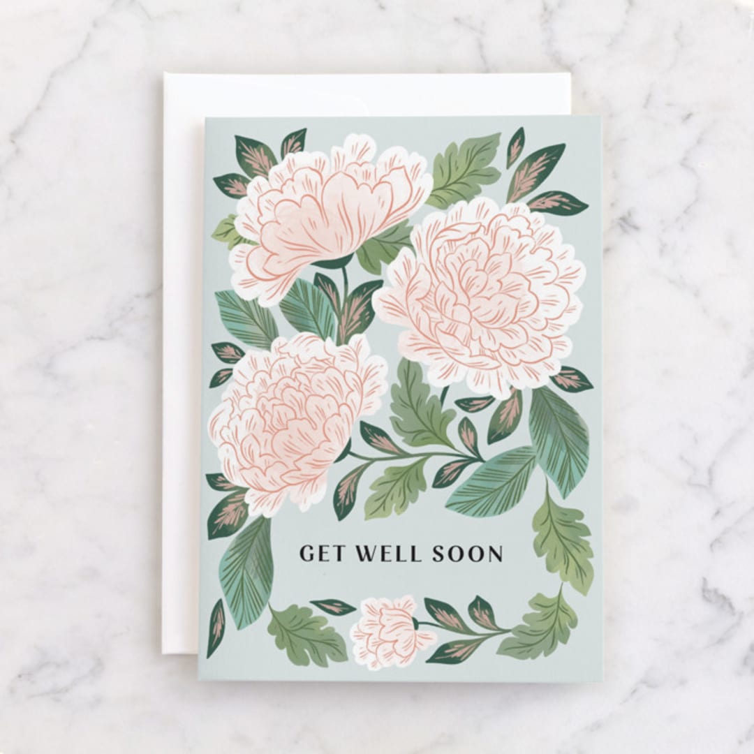 "Enchantment" - Single Greeting Cards in Minty by Paper Raven Co. - Front