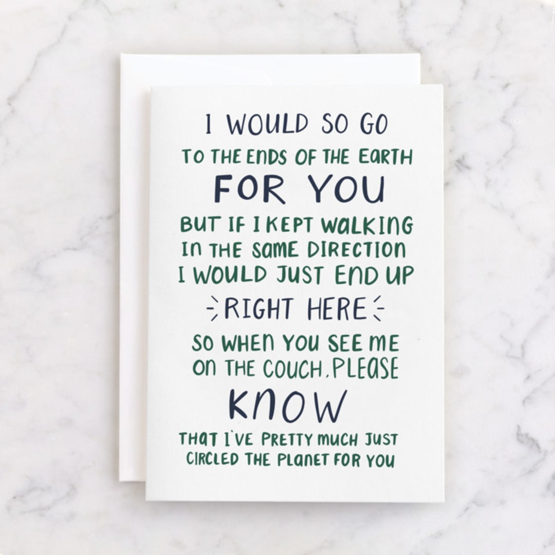 "to the ends of the earth" - Single Greeting Cards in Fern by Leanne Friedberg - Front