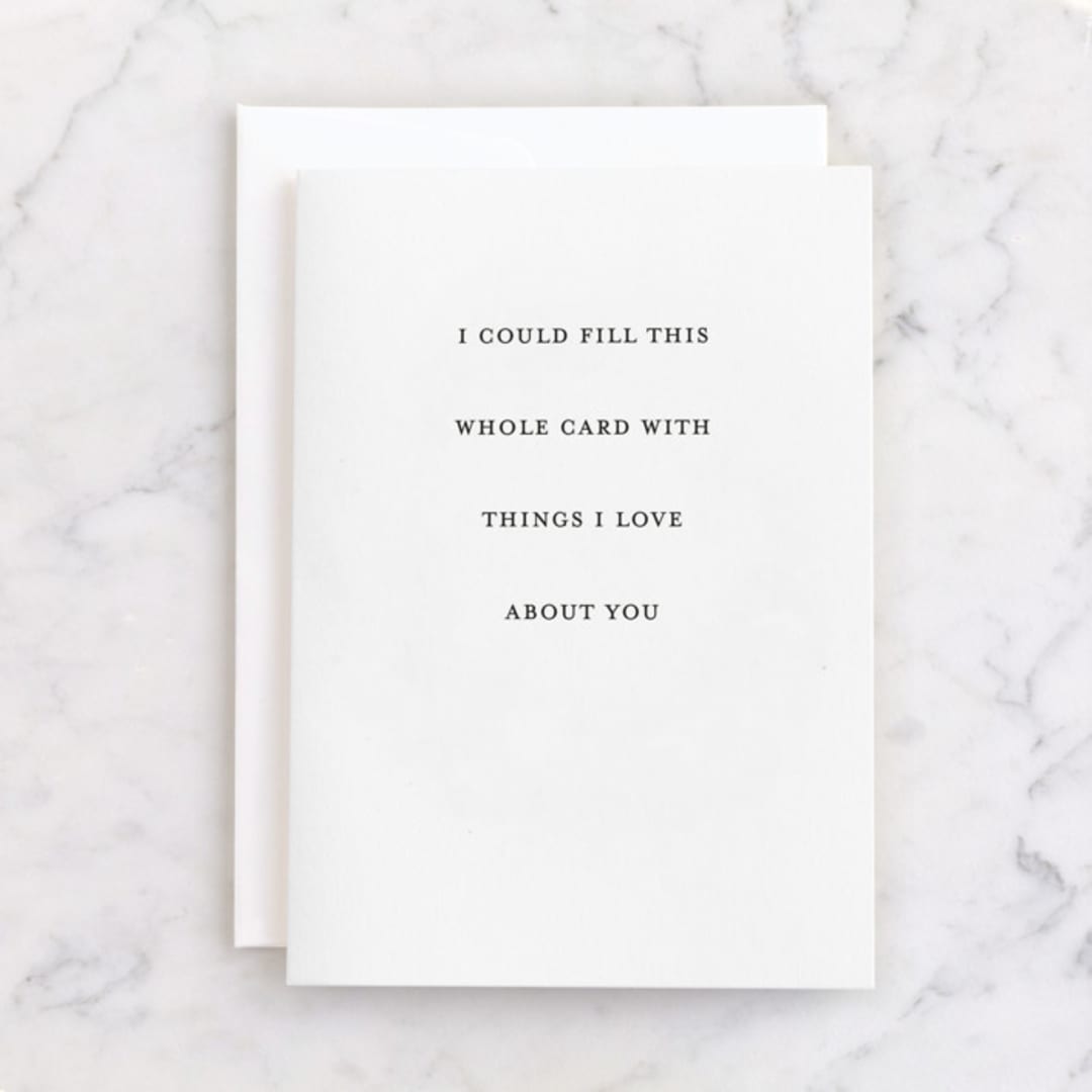 "Fill This Card" - Single Greeting Cards in Pearl by Up Up Creative - Front