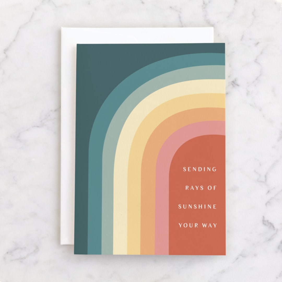 "sending rays of sunshine" - Single Greeting Cards in Sunshine by Karidy Walker - Front