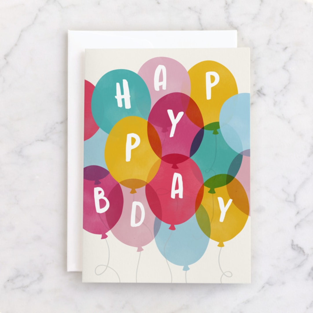 "Bunches of Fun" - Single Greeting Cards in Colorful by Hooray Creative - Front