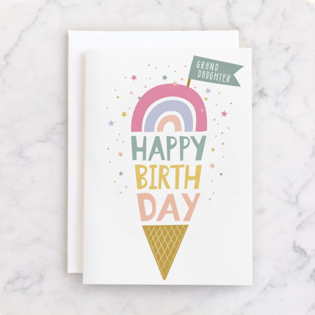 "party cone" - Single Greeting Cards in Ice by Karidy Walker - Front