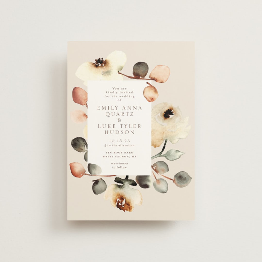 "Bella Mia" - Wedding Invitations in Autumn by Petra Kern - Front