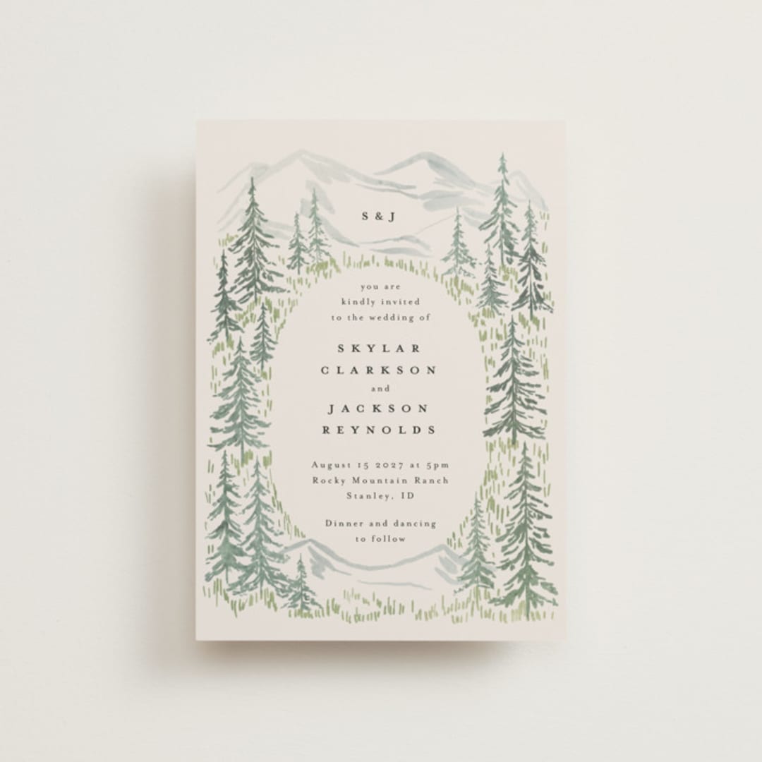 "Paradise" - Wedding Invitations in Forest by Petra Kern - Front