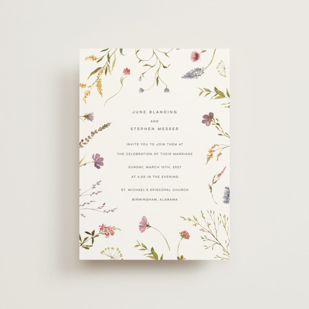 "Untied" - Wedding Invitations in Sherbert by Erin Hodges - Front