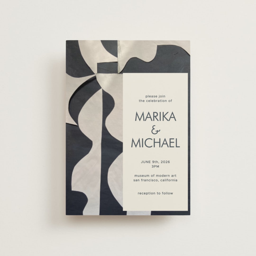 "Modern Marriage" - Wedding Invitations in Cream by cyrille gulassa - Front