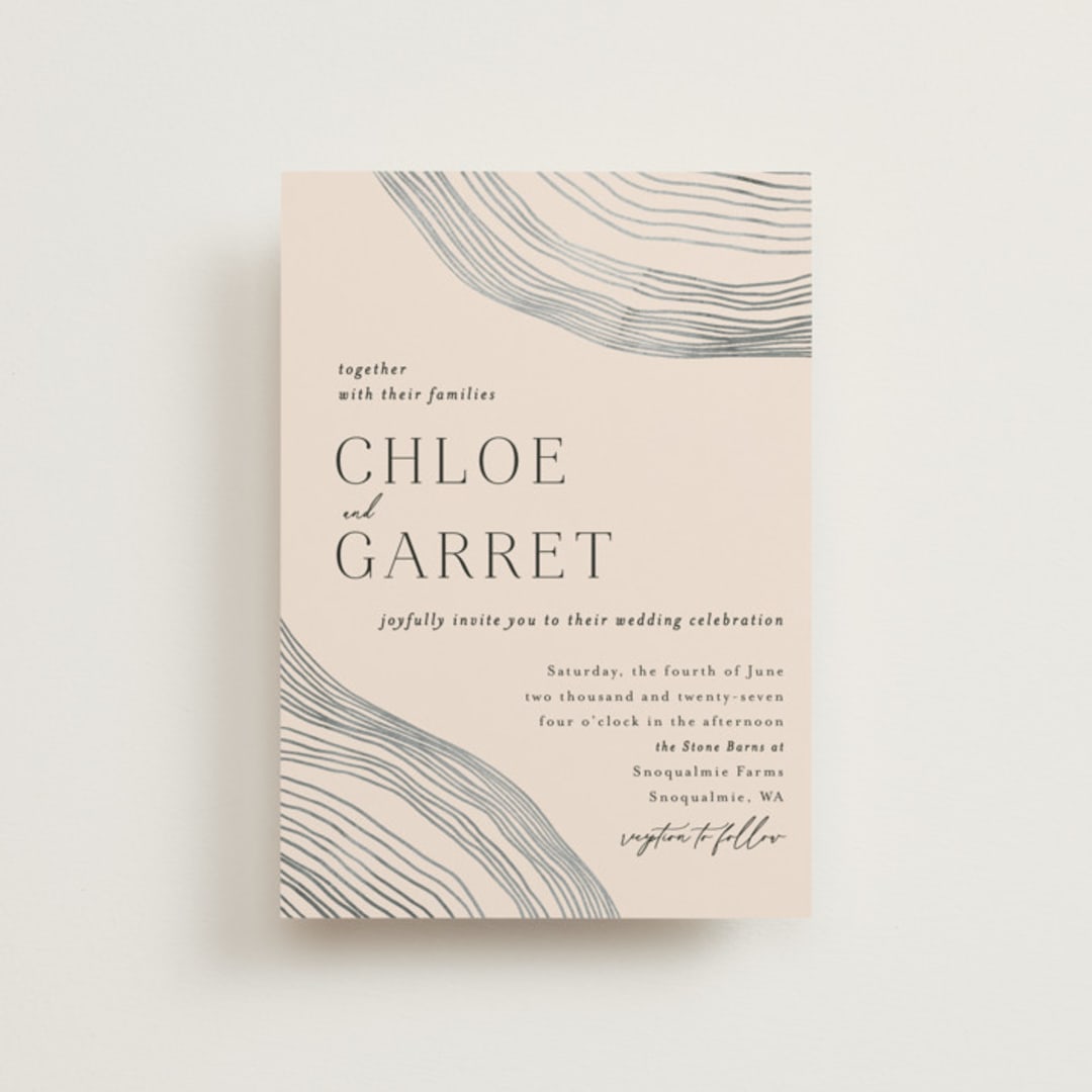 "Rings" - Wedding Invitations in Natural by Alethea and Ruth - Front