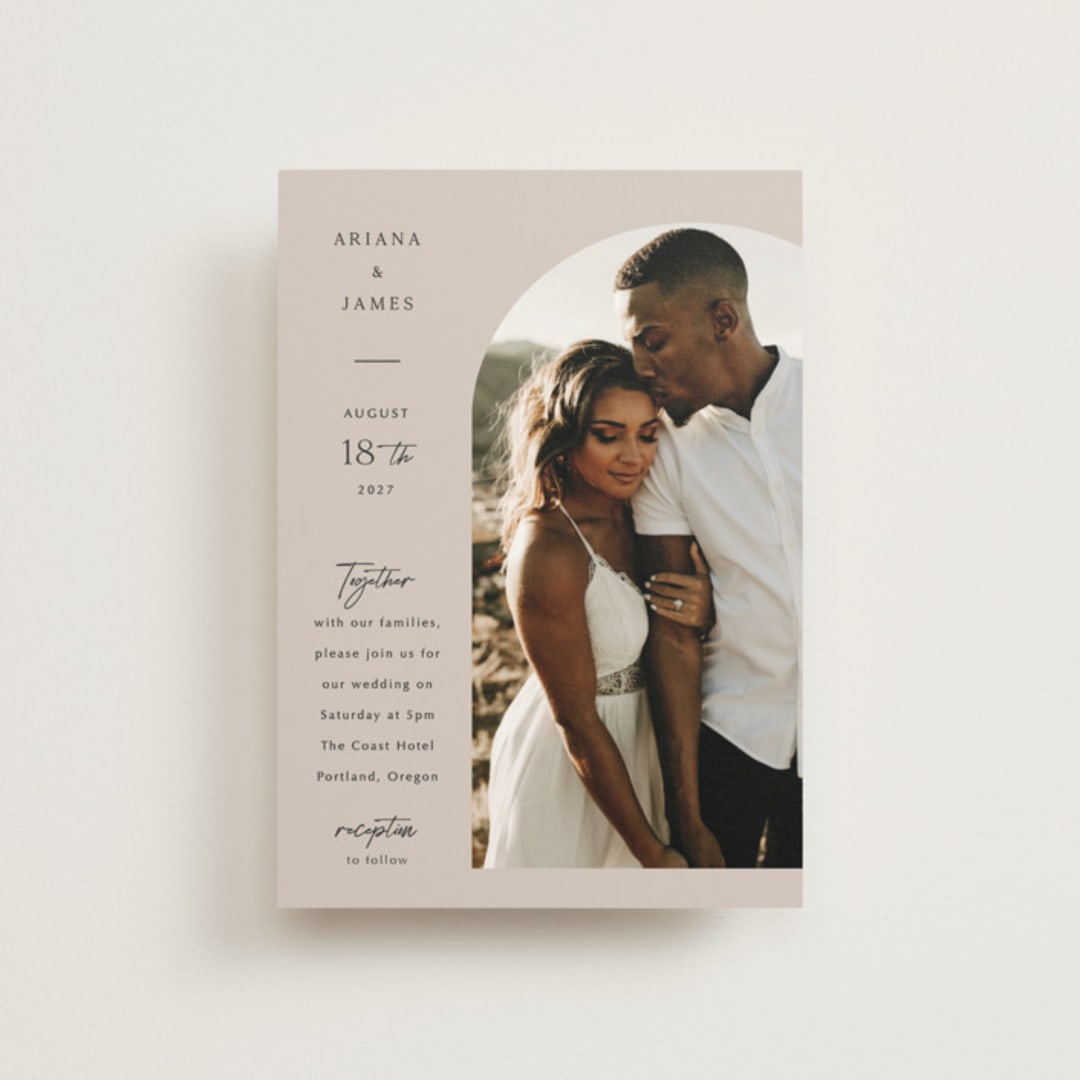 "the arch" - Wedding Invitations in Stone by Elly - Front