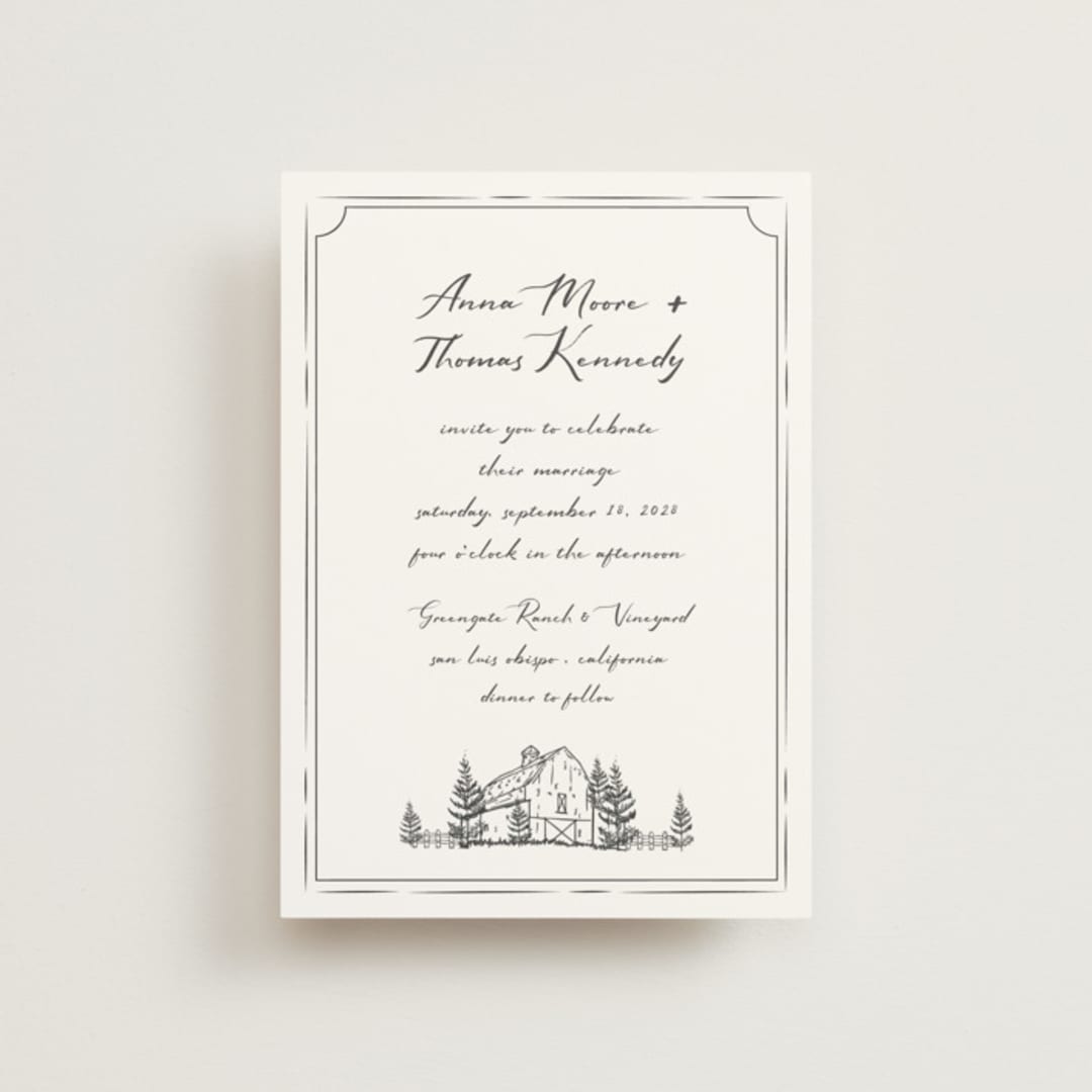 "Southern Soul" - Wedding Invitations in Cloudy by Sherley Ferreira - Front