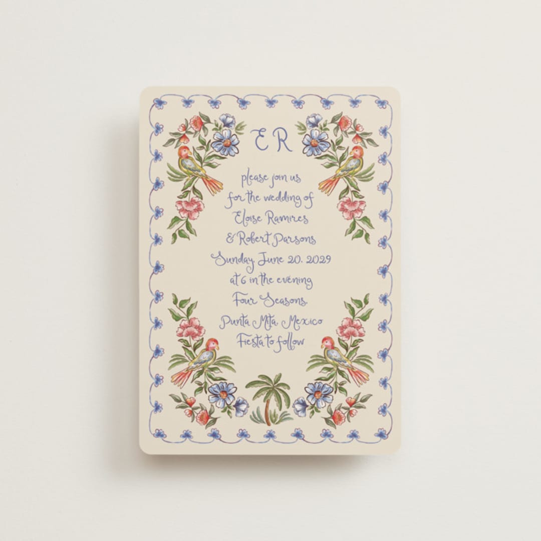 "Artisan Wedding" - Wedding Invitations in Sea by Chris Griffith - Front