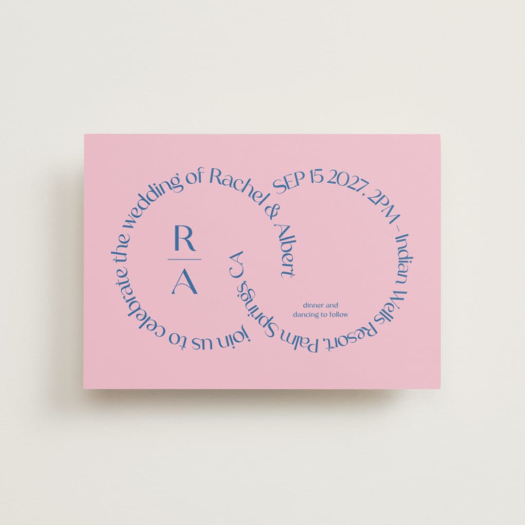 "Connected" - Wedding Invitations in Marseille by Claudia Orengo - Front