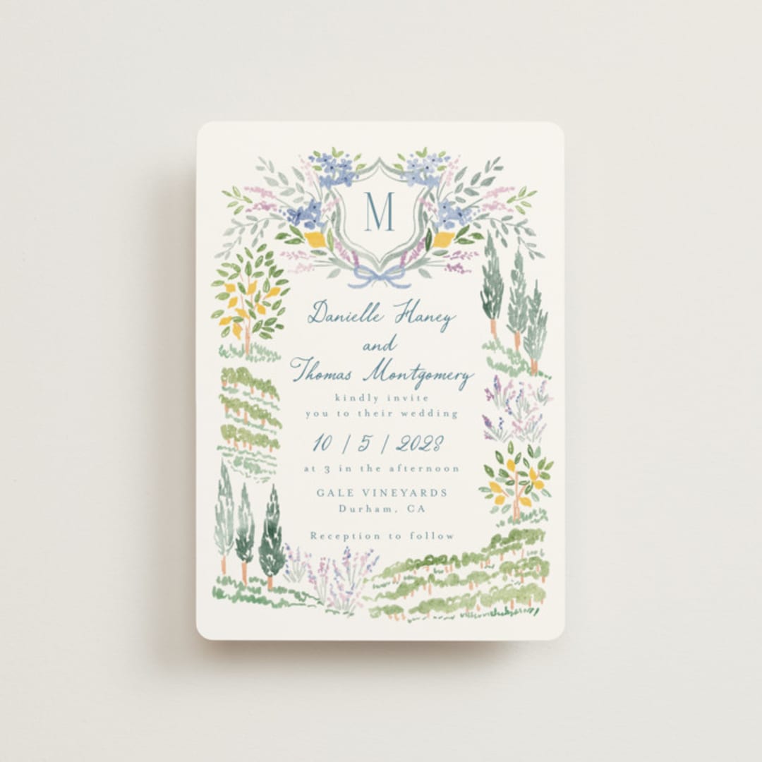 "Vineyard Love" - Wedding Invitations in Summer by Petra Kern - Front