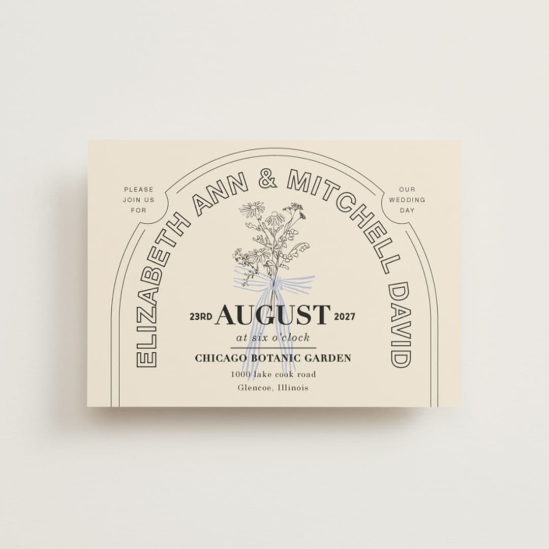 "Sealed" - Wedding Invitations in Daisy by Baumbirdy - Front