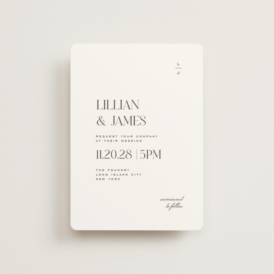 "Clarity" - Wedding Invitations in Diamond by Heather Cairl - Front