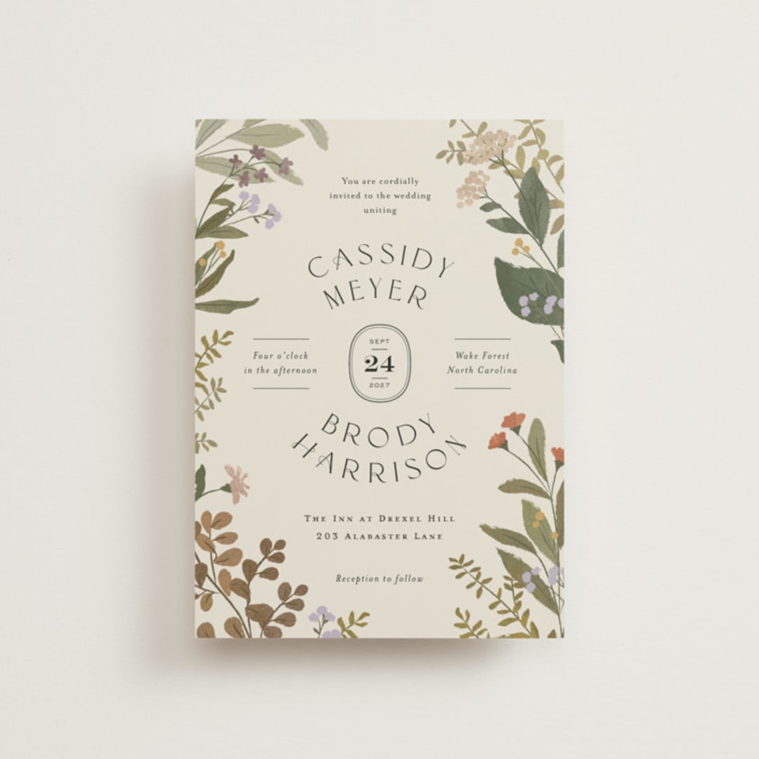 "Ellsworth" - Wedding Invitations in Natural by Jennifer Wick - Front