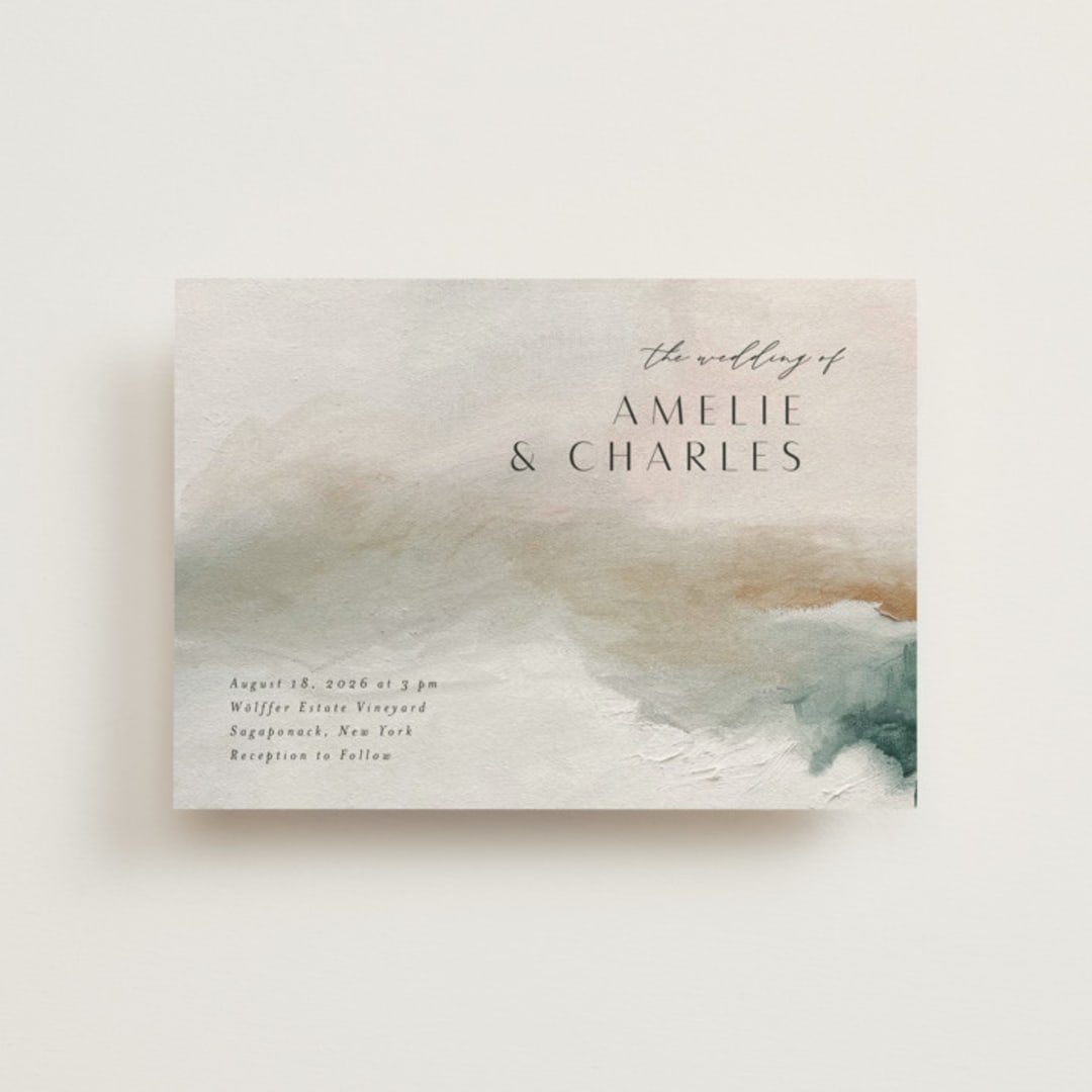 "Sunset Waves" - Wedding Invitations in Marine by Nicoletta Savod - Front