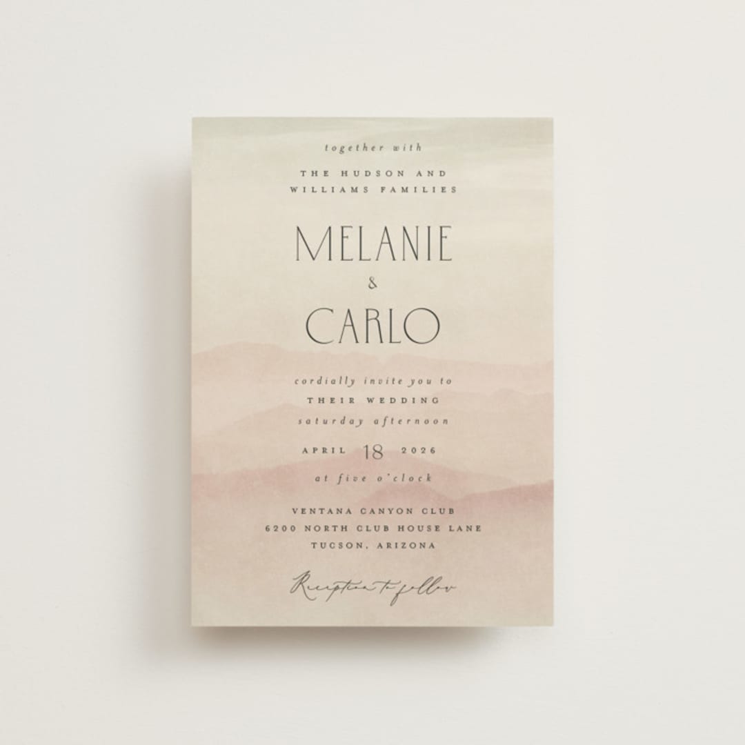 "desert dream" - Wedding Invitations in Sand by Maja Cunningham - Front