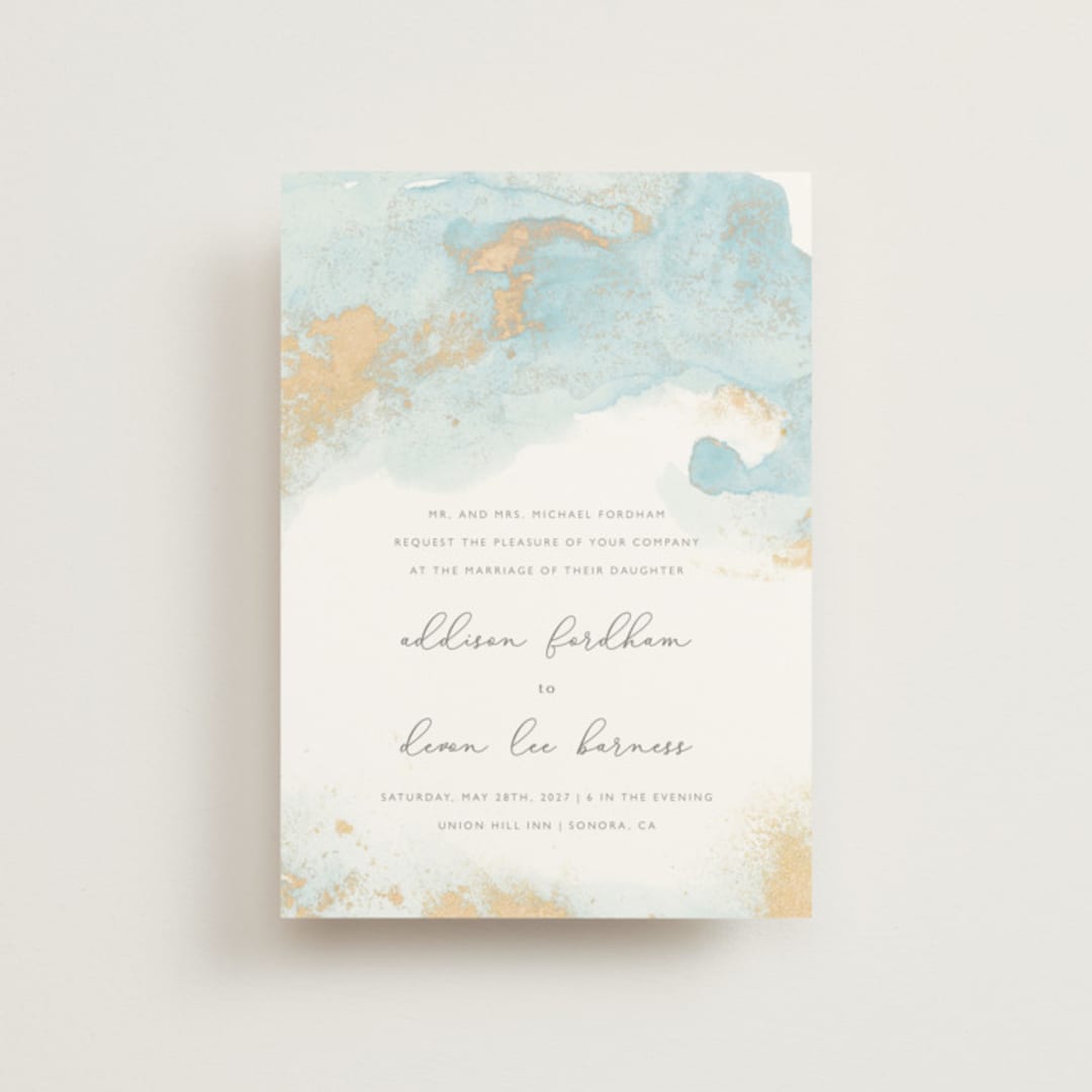 "My tenderness" - Wedding Invitations in Topaz by Helen Halik - Front