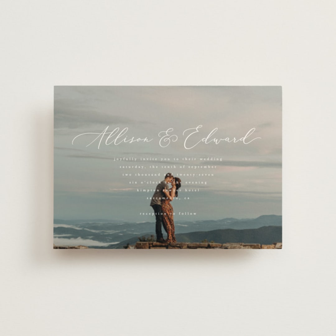 "So Inlove" - Wedding Invitations in Cloud by Jhudy - Front