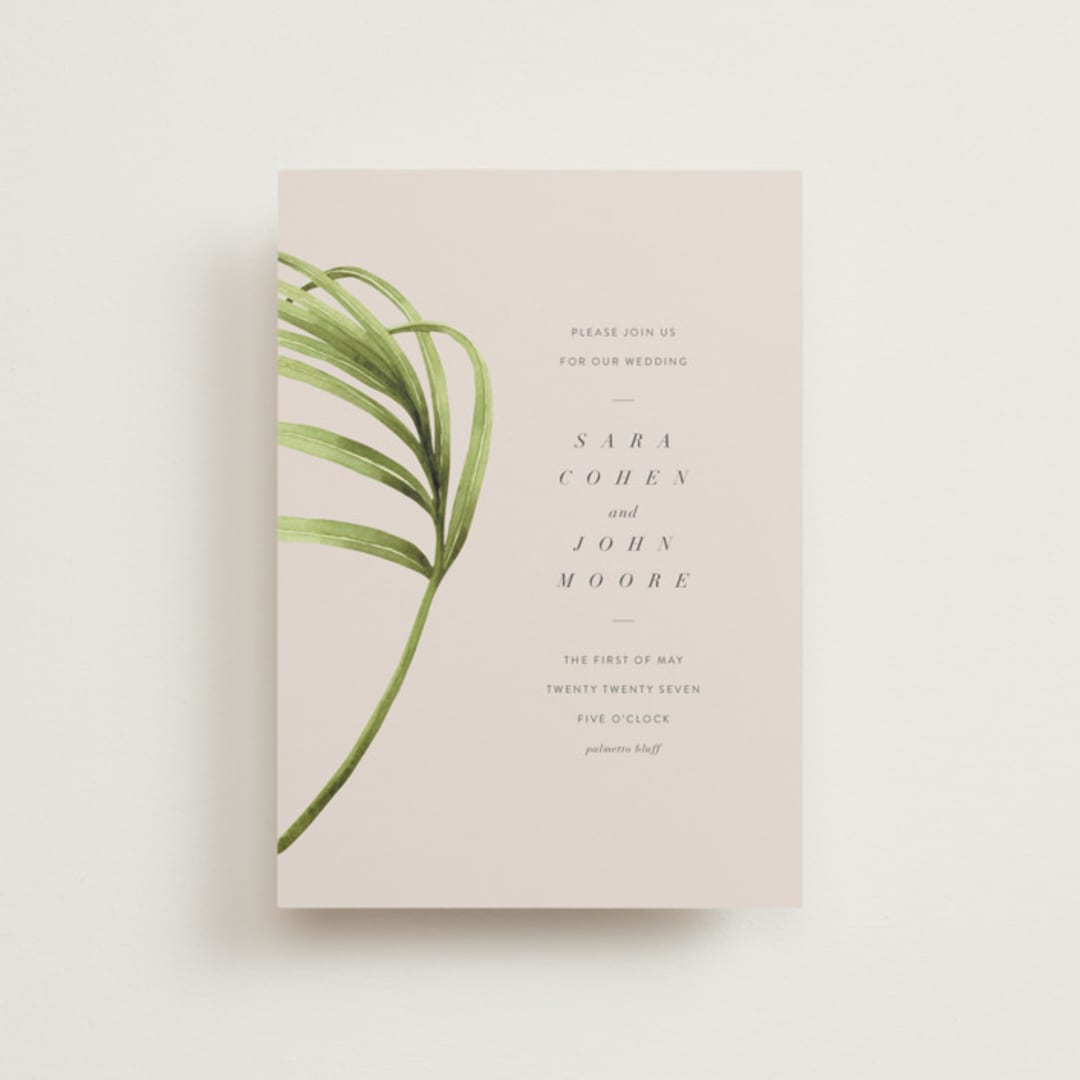 "palmetto" - Wedding Invitations in Palmetto by kelli hall - Front