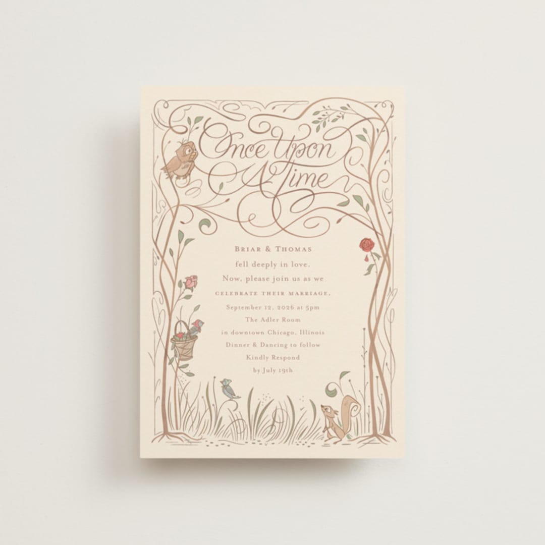 "Disney Storybook" - Wedding Invitations in Autumn by Morgan Ramberg - Front