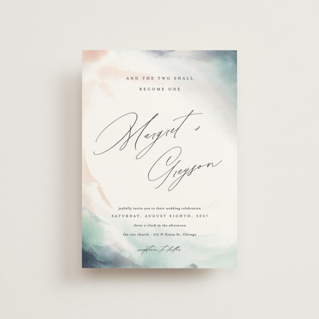 "One Path" - Wedding Invitations in Beach by Pixel and Hank - Front