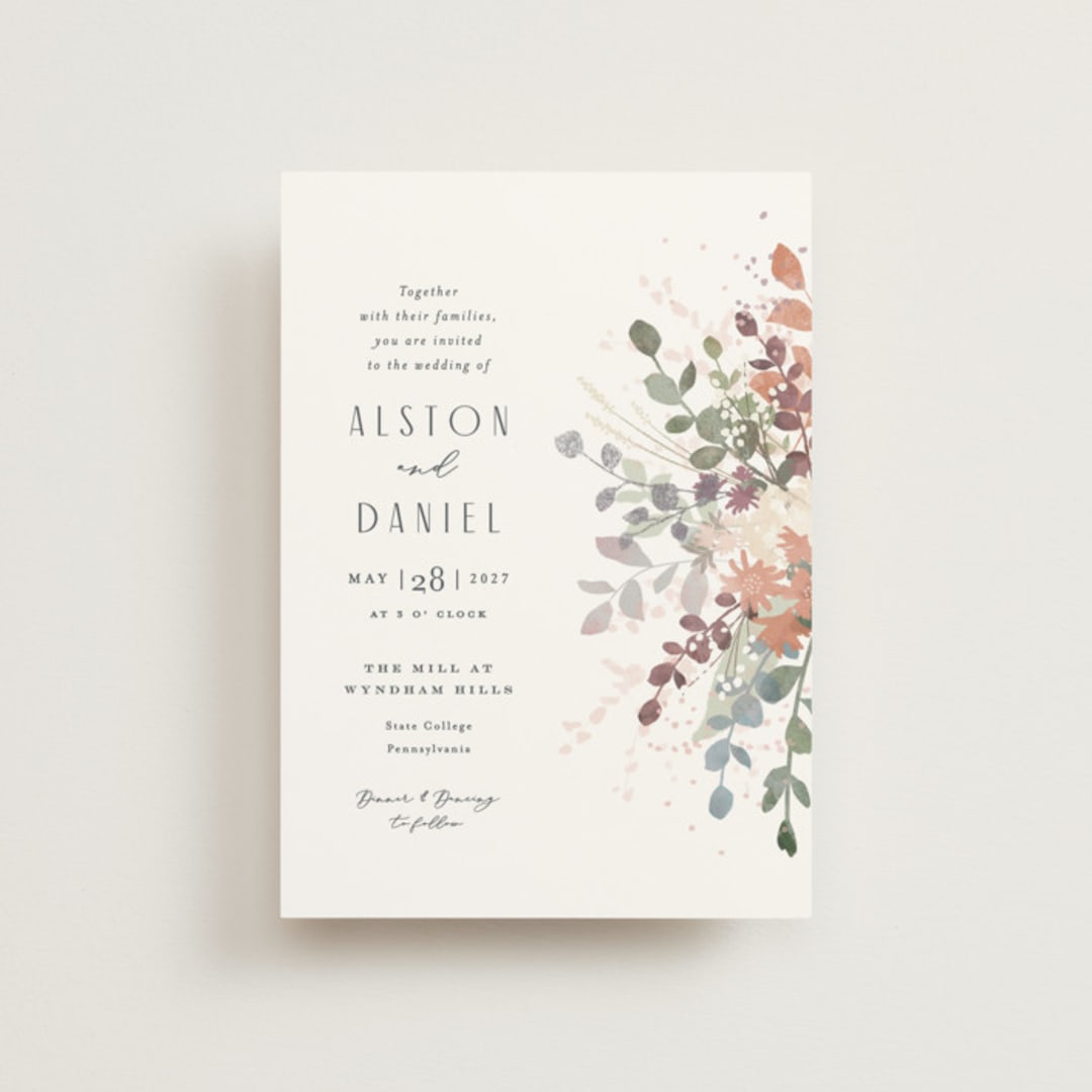 "Golden Hour" - Wedding Invitations in Water Lily by Jennifer Wick - Front